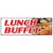Signmission LUNCH BUFFET BANNER SIGN ayce all you can eat food luncheon quality B-72 Lunch Buffet - alternate 1